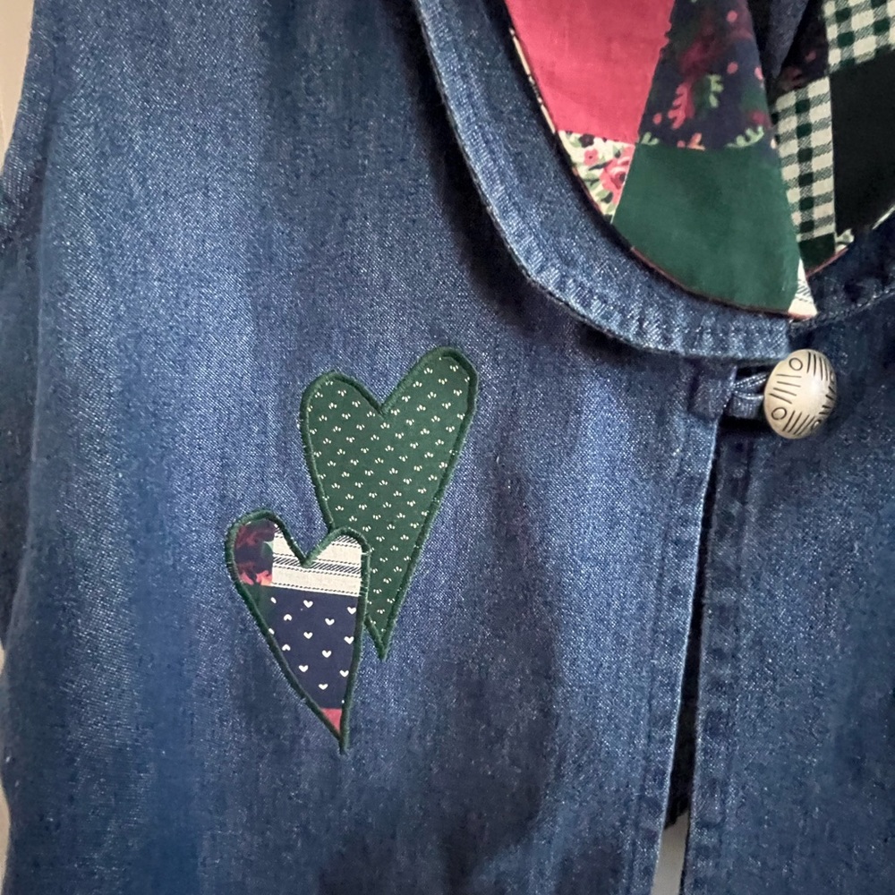 Stone Mountain Blue Denim Patchwork Vest - Women's - Picture 5 of 12